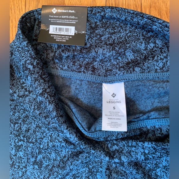 Blue Patterned Leggings - Picture 3 of 4